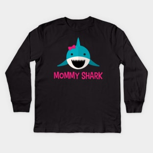 Mommy Shark Kids Long Sleeve T-Shirt